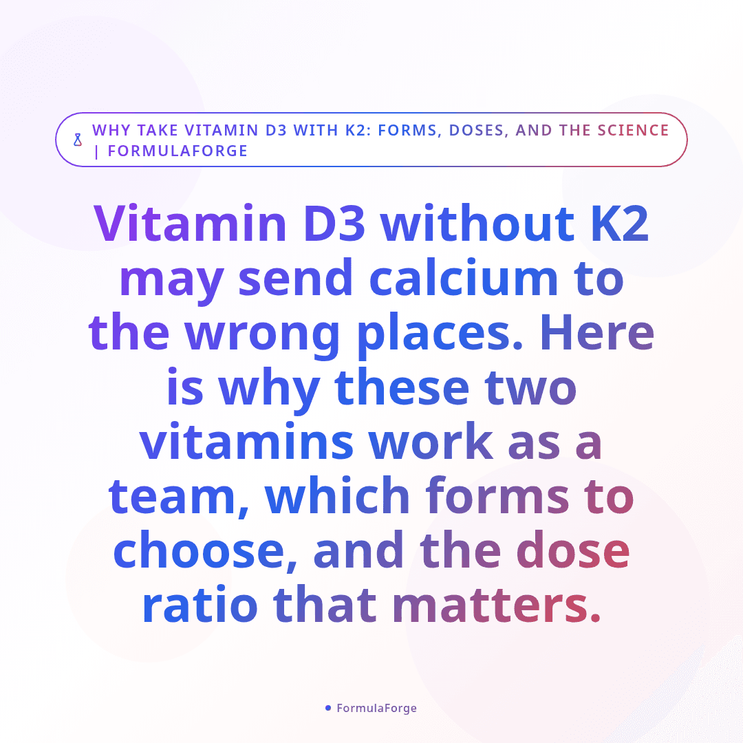 Why You Should Take Vitamin D3 With K2 (And Which Form of Each)