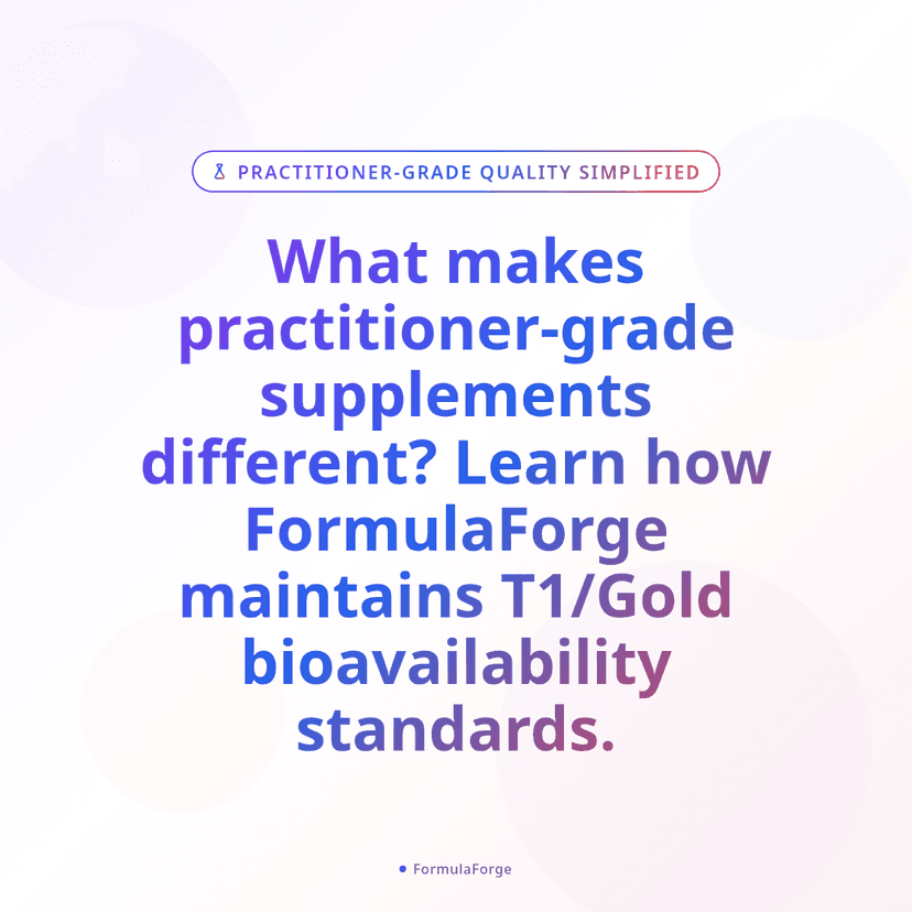 Practitioner-Grade Quality, Simplified: The FormulaForge Advantage