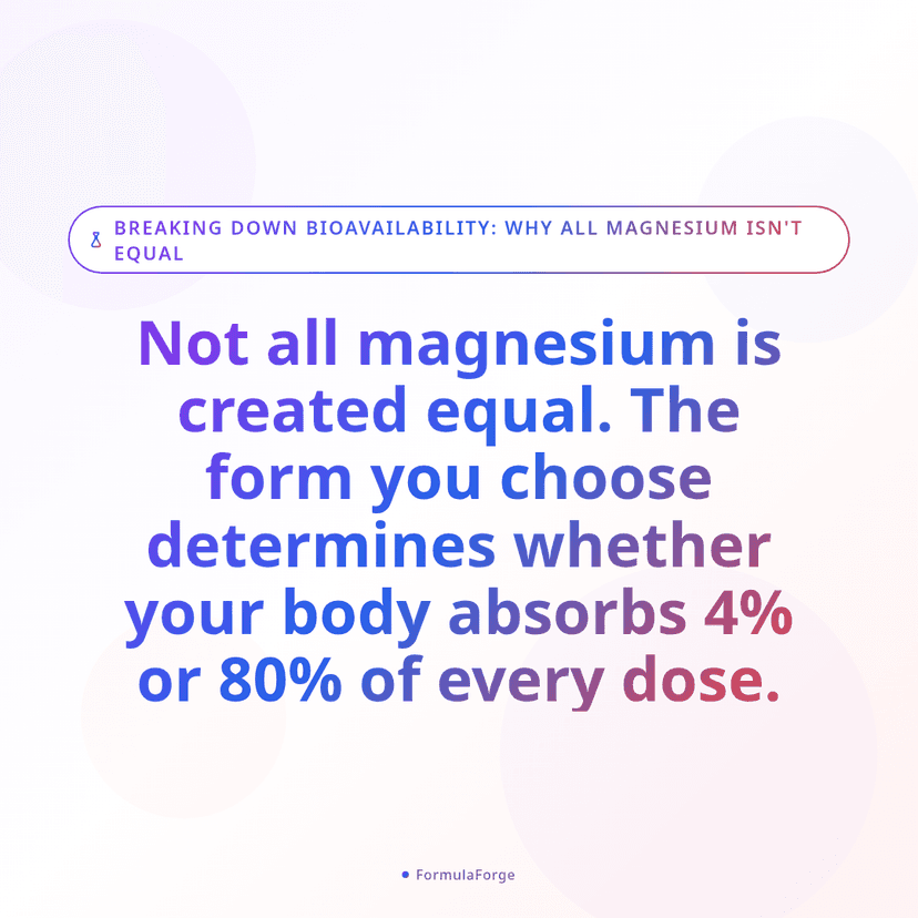 Breaking Down Bioavailability: Why All Magnesium Isn't Equal