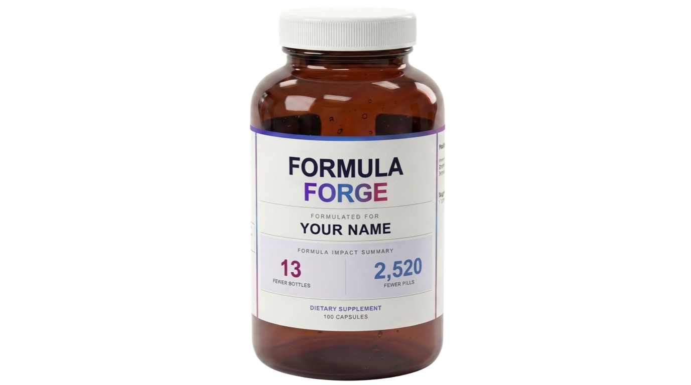 Formula Forge Custom Supplement Bottle